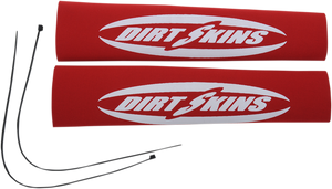 Schampa & Dirt Skins - 12.25" Standard Dirt Skins Fork Covers - 2 mm Neoprene - Red/White - Dirt Skins Fork Covers  Long - DSFRKSEAL15-3 Schampa & Dirt Skins - 12.25" Standard Dirt Skins Fork Covers - 2 mm Neoprene - Red/White - Dirt Skins Fork Covers  Long - DSFRKSEAL15-3
