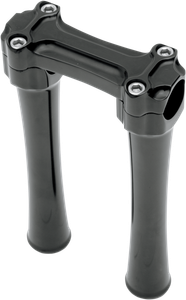 Todd's Cycle - Risers - Bone - 8" - Black - Bone Bar Handlebar Clamp & Riser Kit - BBC83-2