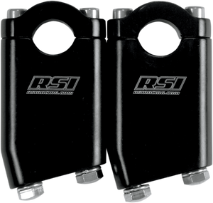 Race Shop Inc. - Risers - Angled - 15° - 4" - Black - Angled Handlebar Risers - AR-4B-15 Race Shop Inc. - Risers - Angled - 15° - 4" - Black - Angled Handlebar Risers - AR-4B-15