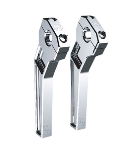 Todd's Cycle - Risers - Pullback - 1" Clamping - 8" Rise - Chrome - Risers - TD-R12-08 Todd's Cycle - Risers - Pullback - 1" Clamping - 8" Rise - Chrome - Risers - TD-R12-08