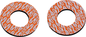 Renthal - Grip Donutz - White/Orange - Grip Donutz - G204