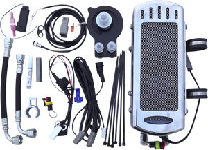 Ultracool - Side Mount Oil Cooler Kit - Chrome - M8 - 3.0 Side Mount Oil Cooler with Fan Kit for Softail Milwaukee 8 - SMS8-1C Ultracool - Side Mount Oil Cooler Kit - Chrome - M8 - 3.0 Side Mount Oil Cooler with Fan Kit for Softail Milwaukee 8 - SMS8-1C