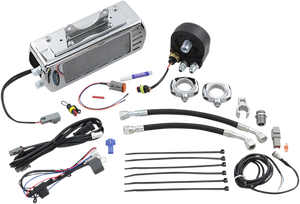 Ultracool - Side Mount Oil Cooler Kit - Chrome - FLH - 3.0 Side Mount Oil Cooler with Fan Kit for FLH - SMT-2C Ultracool - Side Mount Oil Cooler Kit - Chrome - FLH - 3.0 Side Mount Oil Cooler with Fan Kit for FLH - SMT-2C