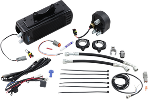 Ultracool - Side Mount Oil Cooler Kit - Black - FLH - 3.0 Side Mount Oil Cooler with Fan Kit for FLH - SMT-2G Ultracool - Side Mount Oil Cooler Kit - Black - FLH - 3.0 Side Mount Oil Cooler with Fan Kit for FLH - SMT-2G