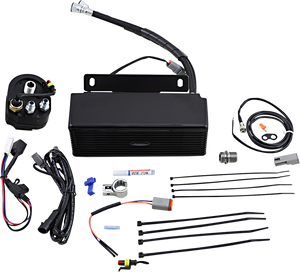 Ultracool - Below Regulator Mount Oil Cooler- Gloss Black - 3.0 Below Regulator Mount Oil Cooler for T Series Engines - RF-2GSS