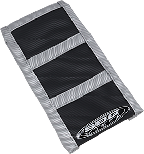 Sdg - 6-Ribbed Seat Cover - Gray Ribs/Black Top/Gray Sides - 6-Rib Gripper Seat Cover - 95940XKX