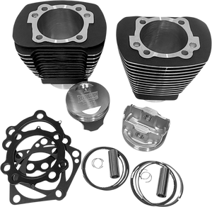Revolution Performance, Llc - Cylinder Kit - 100" - Black with Highlighted Fins - Monster Big Bore Kit - RP201-210W Revolution Performance, Llc - Cylinder Kit - 100" - Black with Highlighted Fins - Monster Big Bore Kit - RP201-210W