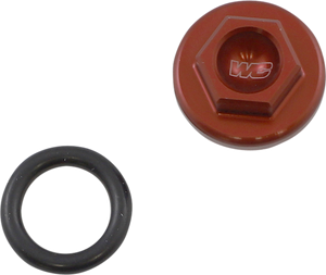 Works Connection - Oil Filler Plug - Red - Aluminum Oil Filler Plug - 24-077