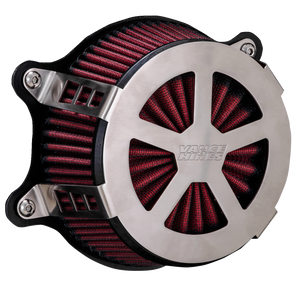 Vance & Hines - VO2 Radiant V - Brushed - VO2 Radiant V Air Cleaner - 71468 Vance & Hines - VO2 Radiant V - Brushed - VO2 Radiant V Air Cleaner - 71468