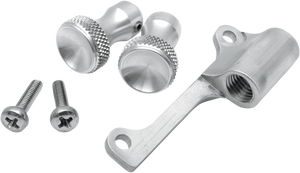 Todd's Cycle - Mikuni Choke Bracket - Chrome - Mikuni Enrichener Cable Relocation Bracket Kit with Knobs - TMK-1 Todd's Cycle - Mikuni Choke Bracket - Chrome - Mikuni Enrichener Cable Relocation Bracket Kit with Knobs - TMK-1