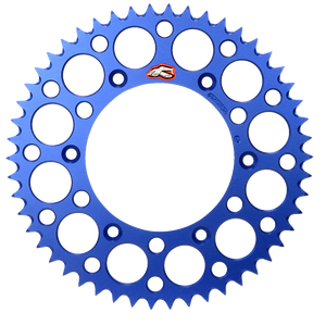 Renthal - Sprocket - Blue - 47 Tooth - Rear Sprocket - 121U-428-47GPBU