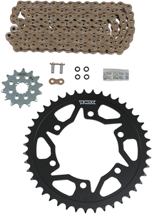 Vortex - Chain Kit - Gold - Yamaha - YZF-R3 - OES Original Equipment Steel Chain Kit - CKG6385 Vortex - Chain Kit - Gold - Yamaha - YZF-R3 - OES Original Equipment Steel Chain Kit - CKG6385