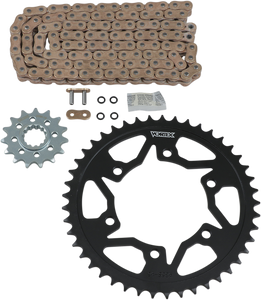 Vortex - Steel Chain Kit - Gold - Yamaha - YZF-R1 - '98-'03 - HFRS 520 Steel Chain Kit - CKG6354