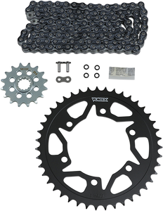 Vortex - Chain Kit - Black - Suzuki - GSX-R 600 - OES Original Equipment Steel Chain Kit - CK6402