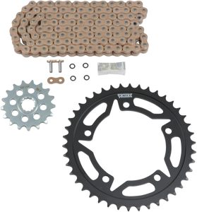 Vortex - Chain Kit - Gold - Suzuki - GSX-S 750/Z - OES Original Equipment Steel Chain Kit - CKG6415 Vortex - Chain Kit - Gold - Suzuki - GSX-S 750/Z - OES Original Equipment Steel Chain Kit - CKG6415