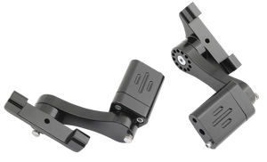 Rivco - Passenger Floorboard Mounts - Black - Adjustable Passenger Floorboard Mounts - HDPBLA-BK