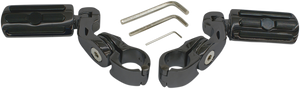 Rivco - Highway Peg Mount - Black - Highway Pegs With Mounting Arms - MV115MB Rivco - Highway Peg Mount - Black - Highway Pegs With Mounting Arms - MV115MB