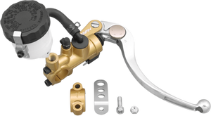 Shindy - Master Cylinder - Radial - 19 mm - Gold/Silver - Radial Master Brake Kit - 17-658G Shindy - Master Cylinder - Radial - 19 mm - Gold/Silver - Radial Master Brake Kit - 17-658G