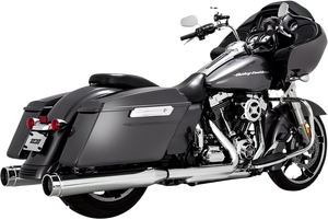 Vance & Hines - 4-1/2" Torquer Mufflers for '95-'16 FL - Chrome - Torquer 450 Slip-On Mufflers - 16673 Vance & Hines - 4-1/2" Torquer Mufflers for '95-'16 FL - Chrome - Torquer 450 Slip-On Mufflers - 16673