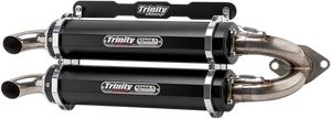 Trinity Racing - Stage 5 Slip-On Dual Muffler - Black - Stage 5 Slip-On Dual Muffler - TR-4165S-BK