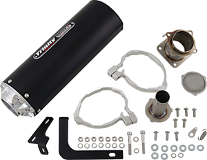 Trinity Racing - Muffler - Black - Slip-On Muffler - TR-4176S-BK Trinity Racing - Muffler - Black - Slip-On Muffler - TR-4176S-BK
