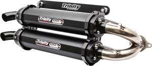 Trinity Racing - Stage 5 Slip-On Muffler - Cerakote Black - Stage 5 Slip-On Dual Muffler - TR-4152S-C2 Trinity Racing - Stage 5 Slip-On Muffler - Cerakote Black - Stage 5 Slip-On Dual Muffler - TR-4152S-C2