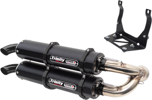 Trinity Racing - Stage 5 Slip-On Dual Muffler - Cerakote Black - Stage 5 Dual Slip-On Muffler - TR-4160S-C2 Trinity Racing - Stage 5 Slip-On Dual Muffler - Cerakote Black - Stage 5 Dual Slip-On Muffler - TR-4160S-C2