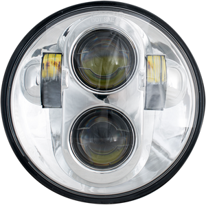 Rivco - 5.75" Led Headlight - Chrome - Illuminati LED Headlight Assembly - LED-140C Rivco - 5.75" Led Headlight - Chrome - Illuminati LED Headlight Assembly - LED-140C