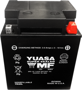 Yuasa - AGM Battery - YIX30L-PW - AGM Maintenance-Free Battery - YUAM7230LPW Yuasa - AGM Battery - YIX30L-PW - AGM Maintenance-Free Battery - YUAM7230LPW