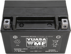 Yuasa - AGM Battery - YTX9 - AGM Maintenance-Free Battery - YUAM729BSTWN Yuasa - AGM Battery - YTX9 - AGM Maintenance-Free Battery - YUAM729BSTWN