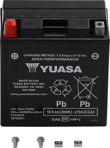 Yuasa - Battery - FA - YTX20CH - High Performance AGM Maintenance-Free Battery - YUAM7220C Yuasa - Battery - FA - YTX20CH - High Performance AGM Maintenance-Free Battery - YUAM7220C
