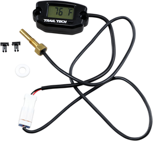 Trail Tech - Universal Temperature Meter - Surface Mount - Black - M6x10 - Temperature Meter - 742-ES1 Trail Tech - Universal Temperature Meter - Surface Mount - Black - M6x10 - Temperature Meter - 742-ES1