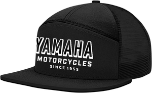 Yamaha Apparel - Yamaha Moto Camper Hat - Black - Yamaha Flat Bill Hat - NP21A-H2738 Yamaha Apparel - Yamaha Moto Camper Hat - Black - Yamaha Flat Bill Hat - NP21A-H2738