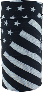 Zan Headgear - Lined Motley Tube - B & W Flag - Fleece-Lined Motley Tube - TF091 Zan Headgear - Lined Motley Tube - B & W Flag - Fleece-Lined Motley Tube - TF091