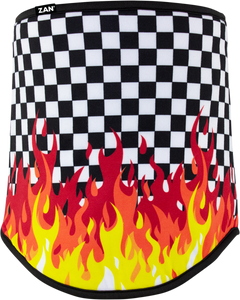 Zan Headgear - SportFlex Neck Gaiter - Checkered Flames - SportFlex Neck Gaiter - WFL450 Zan Headgear - SportFlex Neck Gaiter - Checkered Flames - SportFlex Neck Gaiter - WFL450