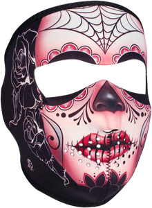 Zan Headgear - Full-Face Mask - Sugar Skull - Neoprene Full-Face Mask  One Size, - WNFM082 Zan Headgear - Full-Face Mask - Sugar Skull - Neoprene Full-Face Mask  One Size, - WNFM082