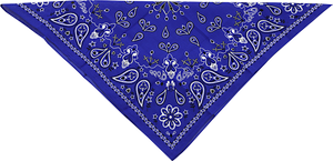 Zan Headgear - Paisley Cotton Bandana - Navy - Paisley Cotton Bandana - B002 Zan Headgear - Paisley Cotton Bandana - Navy - Paisley Cotton Bandana - B002