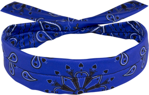 Zan Headgear - Polyester Cooldanna - Blue Paisley - Polyester Cooldanna - DP111 Zan Headgear - Polyester Cooldanna - Blue Paisley - Polyester Cooldanna - DP111