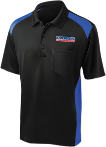 Throttle Threads - Parts Unlimited Polo Shirt - Black/Blue - Medium - Parts Unlimited Polo Shirt - PSU36CS416BRBMD