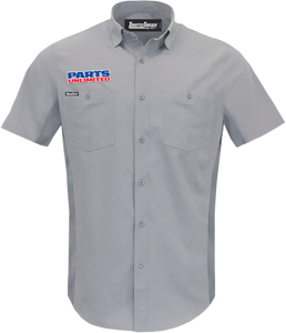 Throttle Threads - Parts Unlimited Vented Shop Shirt - Gray - 5XL - Parts Unlimited Vented Shop Shirt - PSU37ST26GY5X Throttle Threads - Parts Unlimited Vented Shop Shirt - Gray - 5XL - Parts Unlimited Vented Shop Shirt - PSU37ST26GY5X