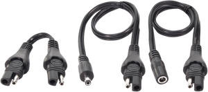 Tecmate - Adapter Kit - SAE to 2.5 mm Barrel - Charger Cable Adapter - O-67 Tecmate - Adapter Kit - SAE to 2.5 mm Barrel - Charger Cable Adapter - O-67