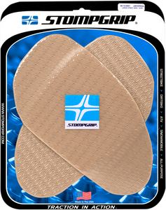 Stompgrip - Traction Kit - Large Street Bike - Clear - Icon Profile Universal Traction Pad Tank Kit - 50-14-0001C