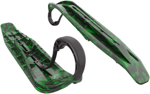 Slydog Skis - Attack Ski - Black/Green - 7" - Pair - Attack Ski - ATKSWRBLKGRNLOP Slydog Skis - Attack Ski - Black/Green - 7" - Pair - Attack Ski - ATKSWRBLKGRNLOP