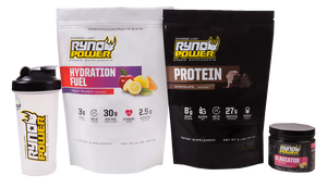 Ryno Power - Essentials Package - Chocolate, Fruit Punch - Essentials Power Package - Hydration Fuel & Protein Powder Bundle - PKGESNTLCHOCFP Ryno Power - Essentials Package - Chocolate, Fruit Punch - Essentials Power Package - Hydration Fuel & Protein Powder Bundle - PKGESNTLCHOCFP