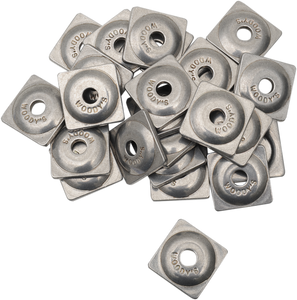 Woody's - Support Plates - Natural - 7mm - 24 Pack - Square Digger Aluminum Support Plates - ASW-3725