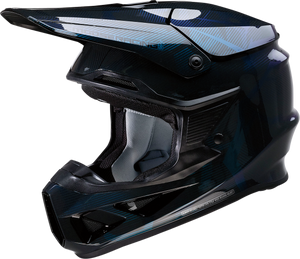 Moose Racing - F.I. Helmet - Agroid Camo - MIPS - Iridescent Blue - Medium - F.I. Agroid Camo MIPS Helmet - 0110-7754