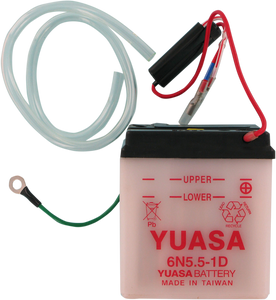 Yuasa - Battery - Y6N5.5-1D - Conventional Battery  6 V - YUAM2655B Yuasa - Battery - Y6N5.5-1D - Conventional Battery  6 V - YUAM2655B