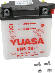 Yuasa - Battery - Y6N6-3B-1 - Conventional Battery  6 V - YUAM2663B Yuasa - Battery - Y6N6-3B-1 - Conventional Battery  6 V - YUAM2663B