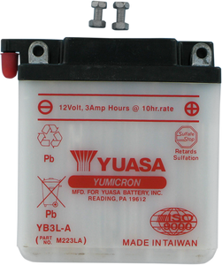 Yuasa - Battery - YB3L-A - Conventional Battery  12 V - YUAM223LA Yuasa - Battery - YB3L-A - Conventional Battery  12 V - YUAM223LA