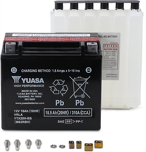 Yuasa - AGM Battery - YTX20H-BS .93 L - High Performance AGM Maintenance-Free Battery - YUAM62RBH Yuasa - AGM Battery - YTX20H-BS .93 L - High Performance AGM Maintenance-Free Battery - YUAM62RBH